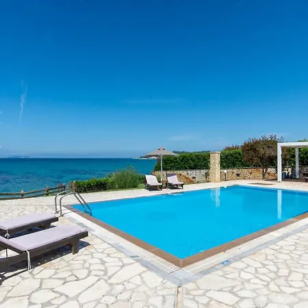 Villa Beachfront Victoras - With Private *